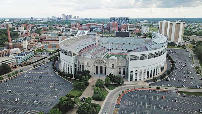 Ohio Stadium overhead view